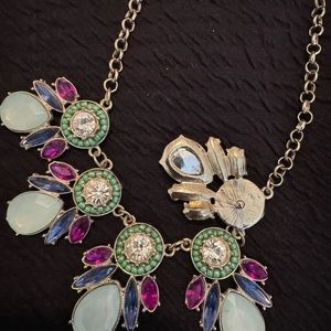 Gold Tone and Multi Color Costume Jewelry- Necklace. New, never worn.